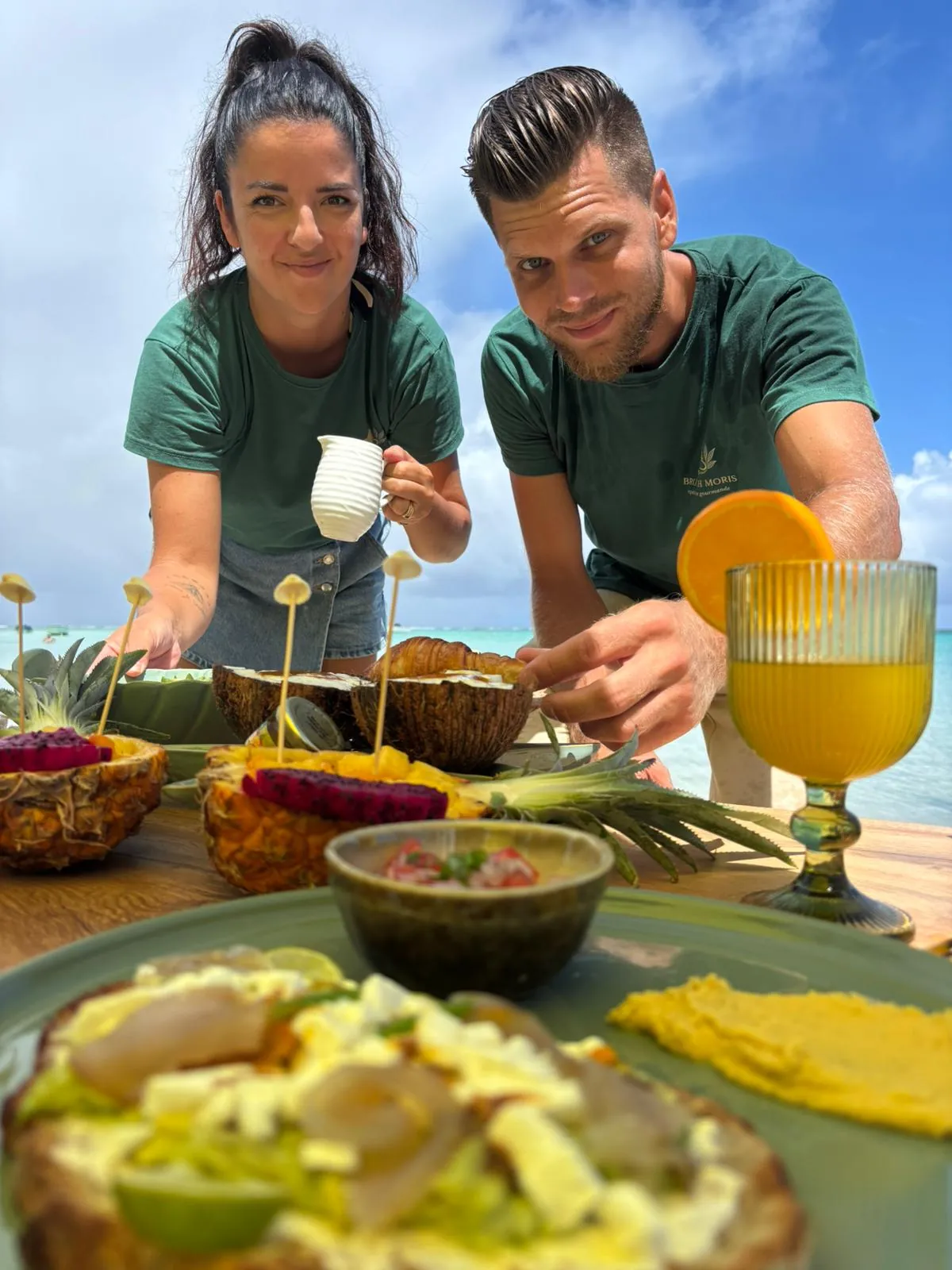 Fondateurs de Brunch Moris — expérience brunch à l'Île Maurice